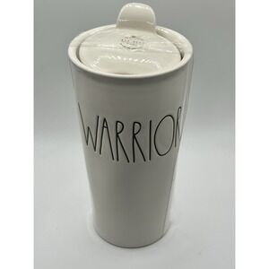Rae Dunn Travel Tumbler Tall Cup Lid Magenta Artisan Collection WARRIOR Ceramic
